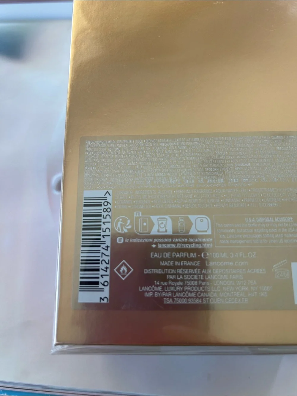Lancôme Absolue I Flamed A Rose Body treatment new sealed 3.4 oz /100ml new